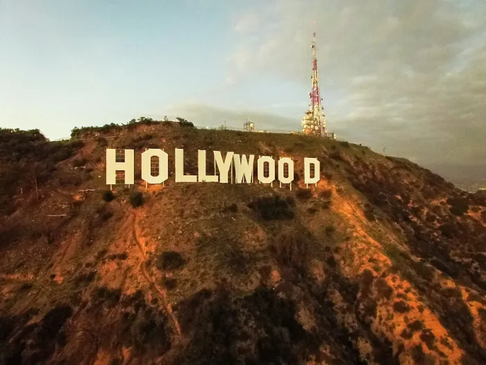 Framed Print : Hollywood Sign Aerial View Framed Print : Hollywood Sign Aerial View