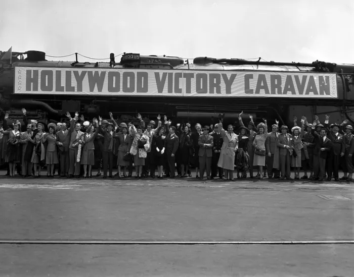 Framed Print : Hollywood Victory Caravan in LA Framed Print : Hollywood Victory Caravan in LA
