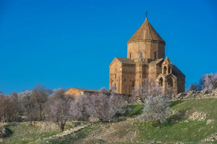 Framed Print : Holy cross Cathedral at Akdamar island in Springtime Framed Print : Holy cross Cathedral at Akdamar island in Springtime