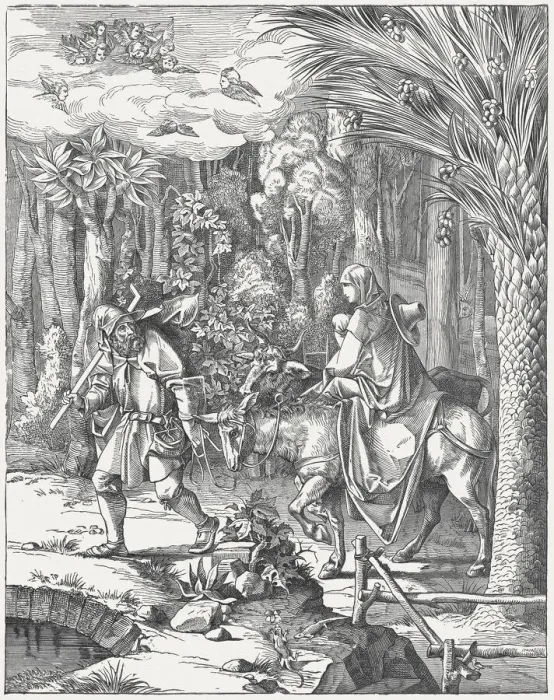 Framed Print : The Holy Family on the Flight into Egypt, by Albrecht DAOErer Framed Print : The Holy Family on the Flight into Egypt, by Albrecht DAOErer