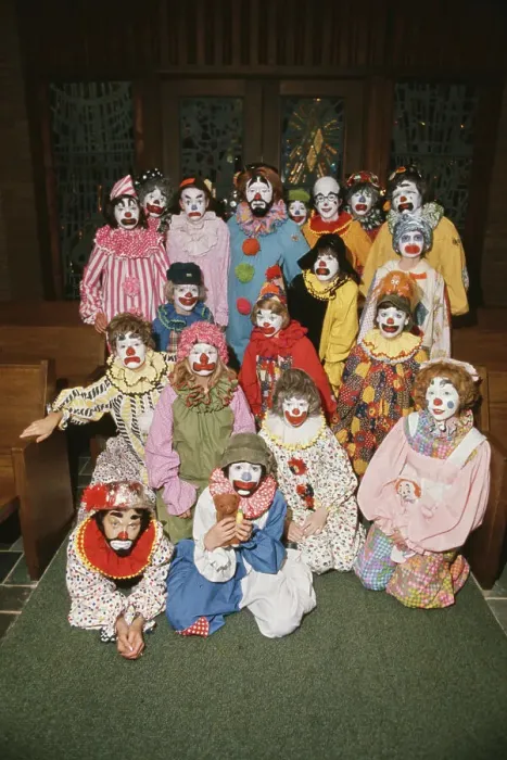 Framed Print : The Holy Fools Clown Troupe