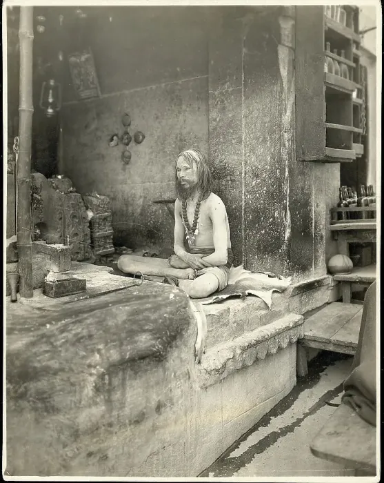 Framed Print : Holy Man Of The Burning Ghats