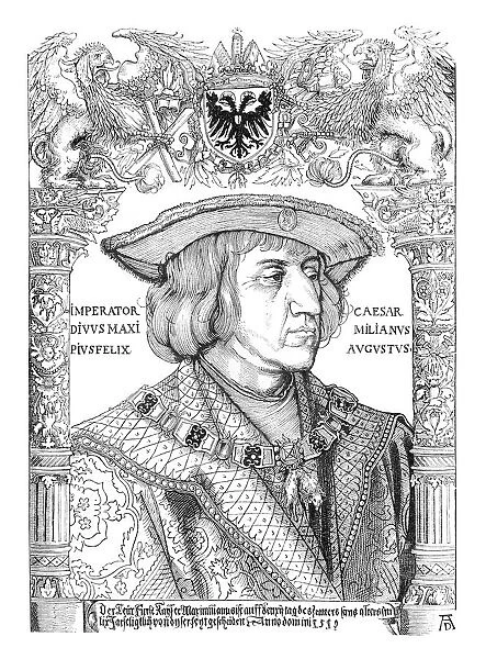 Holy Roman Emperor Maximilian I portrait by Albrecht Durer 1519