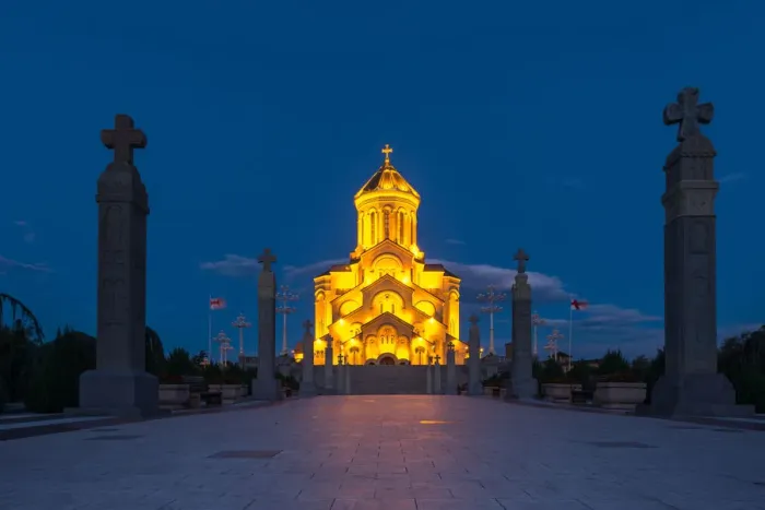 Framed Print : The Holy Trinity Cathedral of Tbilisi Framed Print : The Holy Trinity Cathedral of Tbilisi