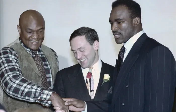 Framed Print : Holyfield, Abraham, and Foreman Framed Print : Holyfield, Abraham, and Foreman
