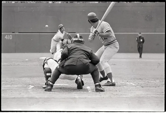 Framed Print : Behind Home Plate View P.Rose Batting Framed Print : Behind Home Plate View P.Rose Batting