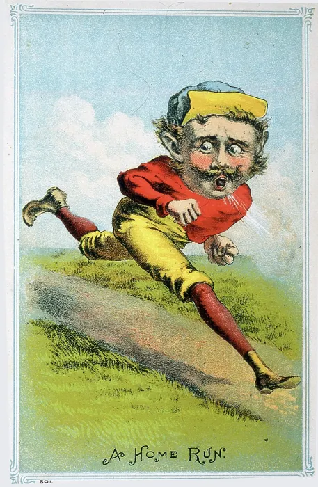 Framed Print : A Home Run Trade Card Framed Print : A Home Run Trade Card