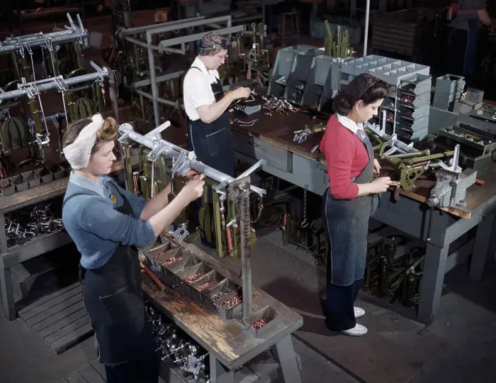 Framed Print : Home Front Women Workers / Assembly Line Framed Print : Home Front Women Workers / Assembly Line