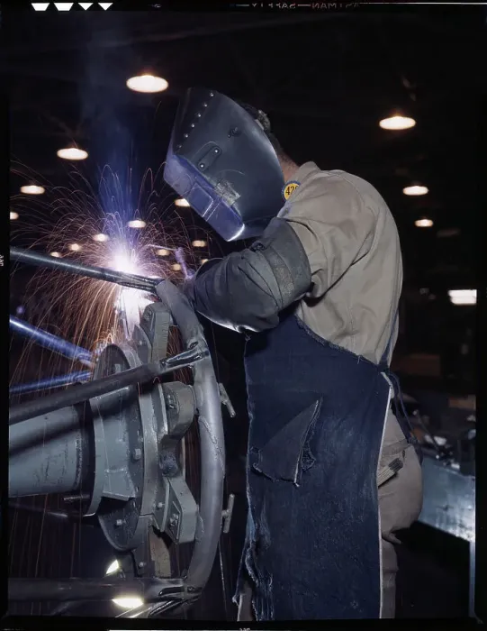 Framed Print : Home Front Women Workers / Welding Framed Print : Home Front Women Workers / Welding