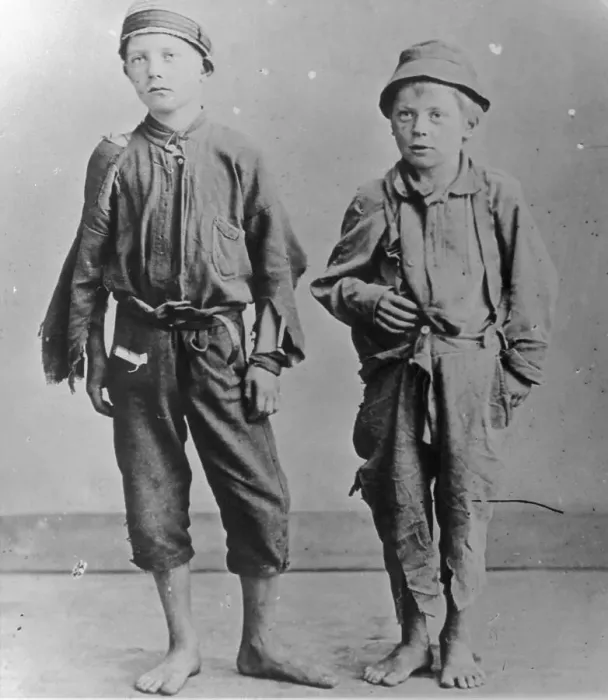 Framed Print : Homeless Boys in New York City Framed Print : Homeless Boys in New York City