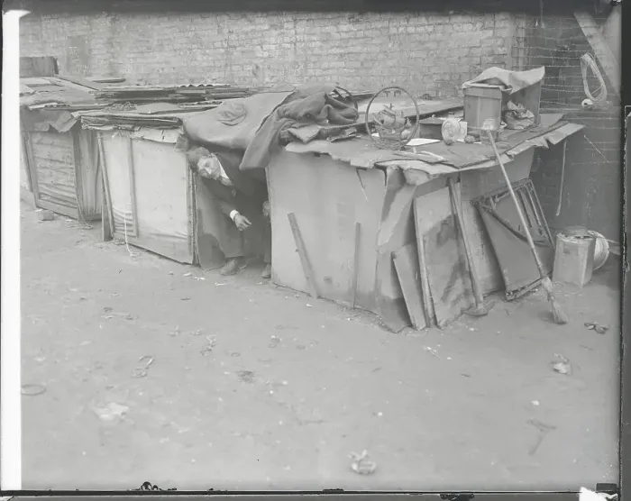 Framed Print : Homeless Dwelling in 1933 Framed Print : Homeless Dwelling in 1933