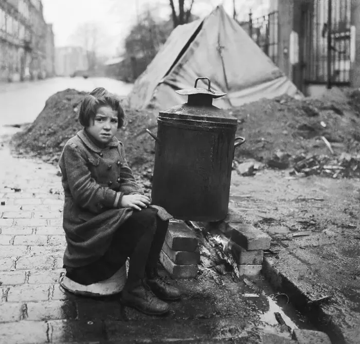 Framed Print : Homeless Girl of Germany on the Street Framed Print : Homeless Girl of Germany on the Street