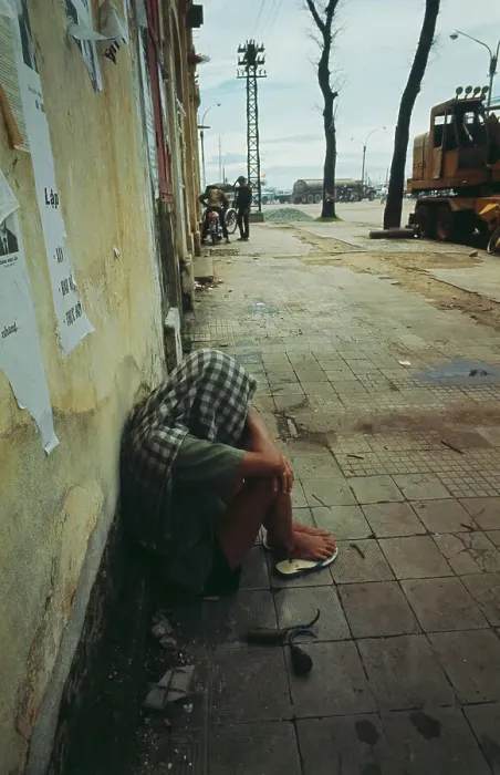 Framed Print : Homeless Man, Saigon Framed Print : Homeless Man, Saigon