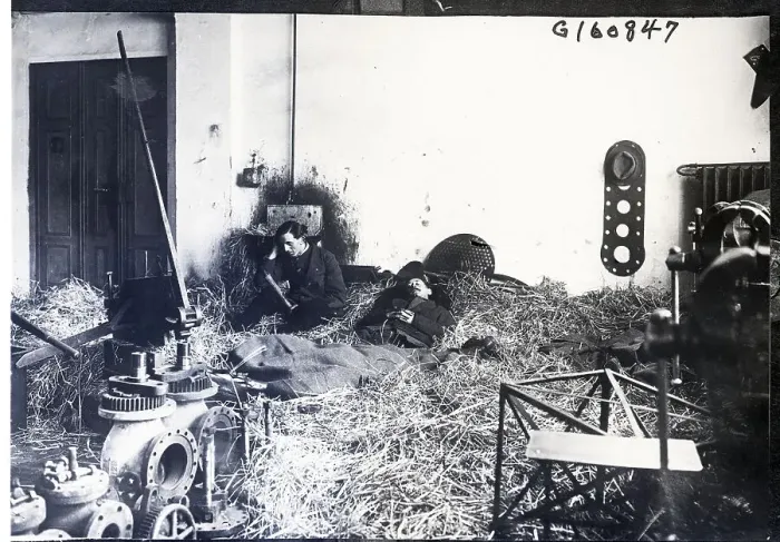 Framed Print : Homeless Strikers in Abandoned Factory Framed Print : Homeless Strikers in Abandoned Factory