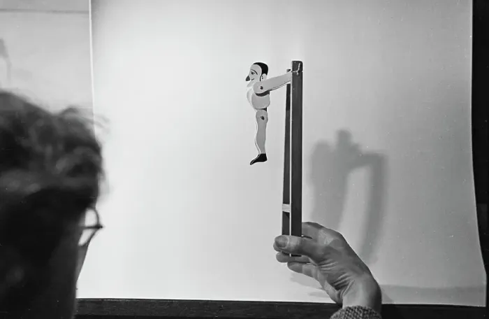 Framed Print : Homemade Acrobat Toy Framed Print : Homemade Acrobat Toy