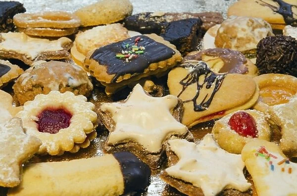 Homemade Christmas cookies, Bavaria, Germany, Europe