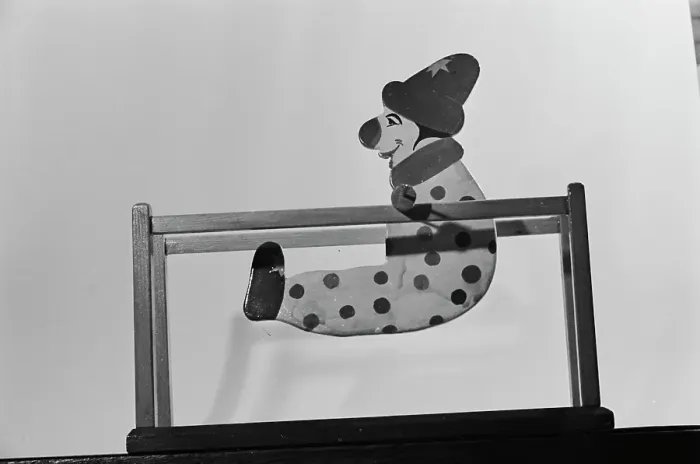 Framed Print : Homemade Clown Toy