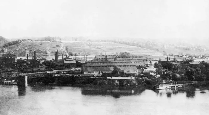 Framed Print : Homestead. A General View of Homestead, Pennsylvania circa 1892 Framed Print : Homestead. A General View of Homestead, Pennsylvania circa 1892
