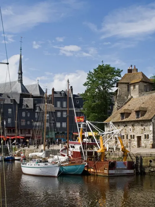 Framed Print : Honfleur port in Normandy Framed Print : Honfleur port in Normandy