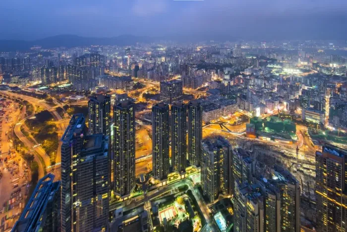 Framed Print : Hong Kong. Cityscape photo of Hong Kong Island Framed Print : Hong Kong. Cityscape photo of Hong Kong Island