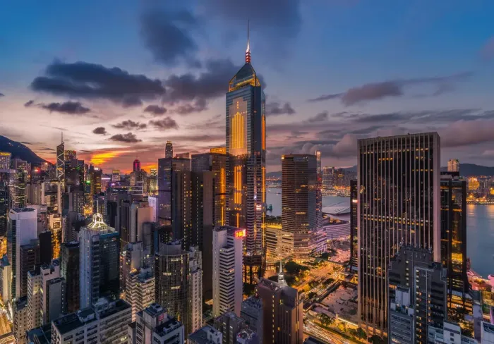Framed Print : Hong Kong city center Framed Print : Hong Kong city center