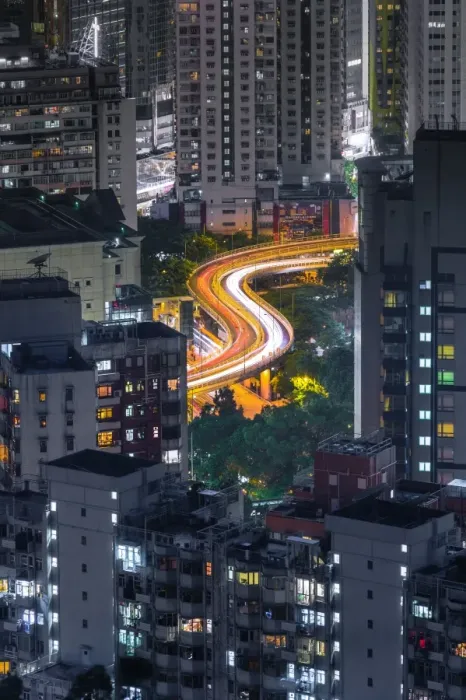 Framed Print : Hong Kong city street