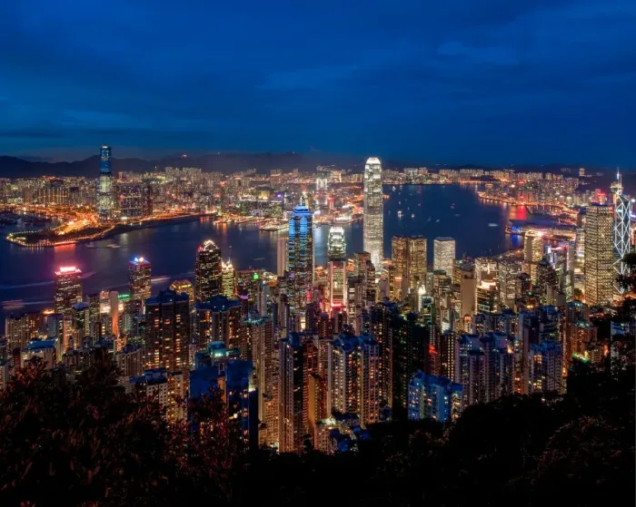 Framed Print : Hong Kong city view from Victoria peak Framed Print : Hong Kong city view from Victoria peak