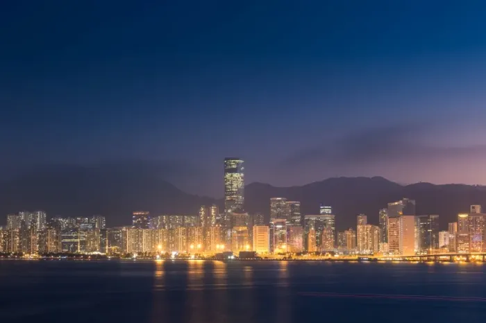 Framed Print : Hong Kong East waterfront skyline Framed Print : Hong Kong East waterfront skyline