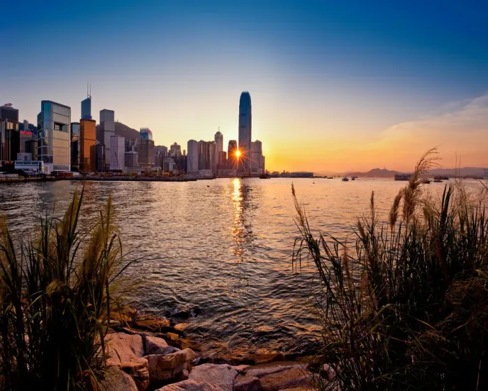 Framed Print : Hong Kong at sunset Framed Print : Hong Kong at sunset