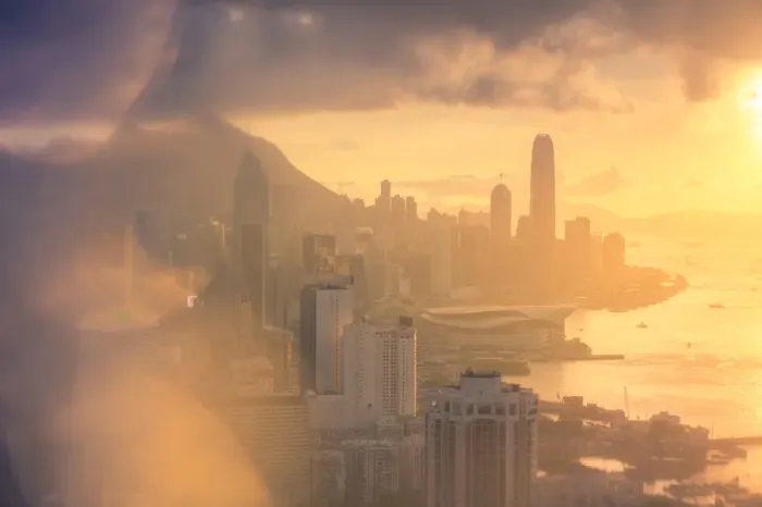 Framed Print : Hong Kong sunset ambiance Framed Print : Hong Kong sunset ambiance