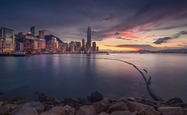 Hong Kong urban skyline