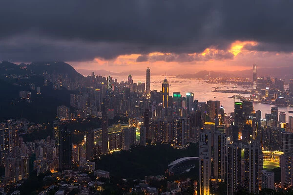 HongKong city from Jardines lookout