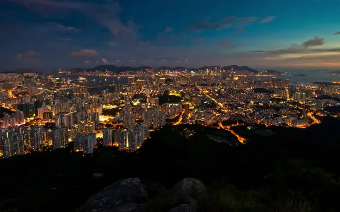Framed Print : Hongkong city from lionrock peak Framed Print : Hongkong city from lionrock peak
