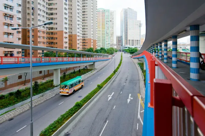 Framed Print : Hongkong city road