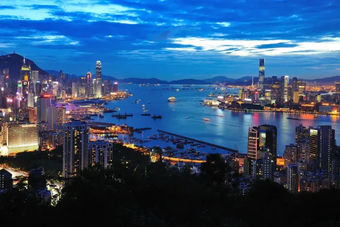 Framed Print : Hongkong cityscape Framed Print : Hongkong cityscape