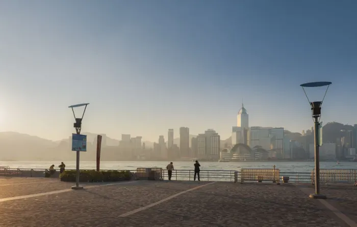 Framed Print : Hongkong convention center from Kowloon side Framed Print : Hongkong convention center from Kowloon side