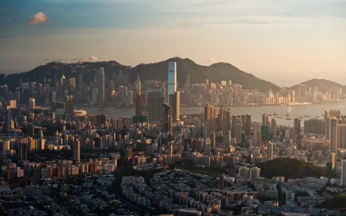 Framed Print : Hongkong west in evening Framed Print : Hongkong west in evening
