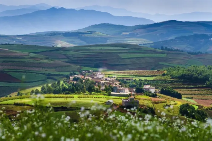 Framed Print : Hongtudi, Dongchuan