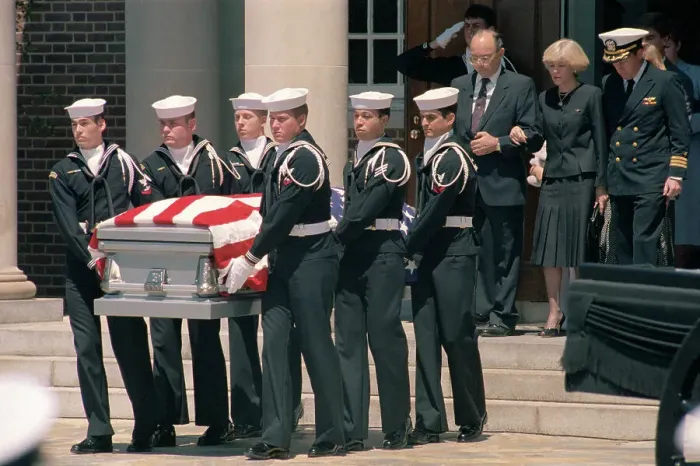Framed Print : Honor Guard Carrying Coffin at Service Framed Print : Honor Guard Carrying Coffin at Service