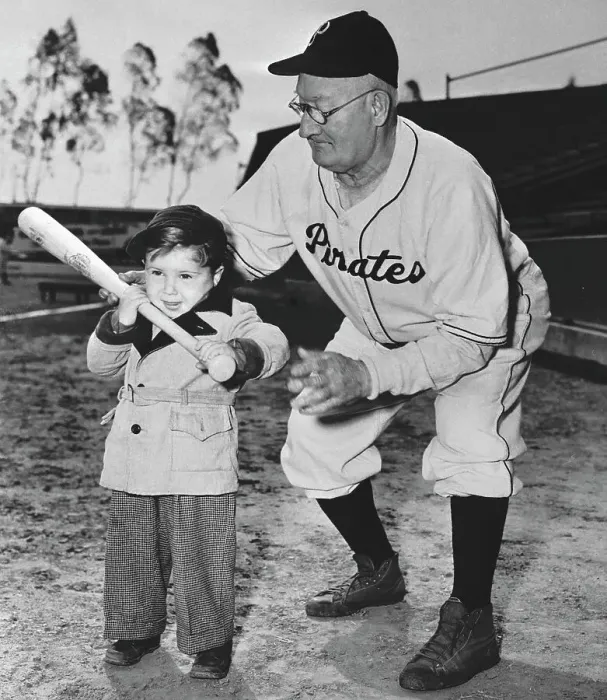 Framed Print : Honus Wagner Teaching Small Boy Baseball Framed Print : Honus Wagner Teaching Small Boy Baseball