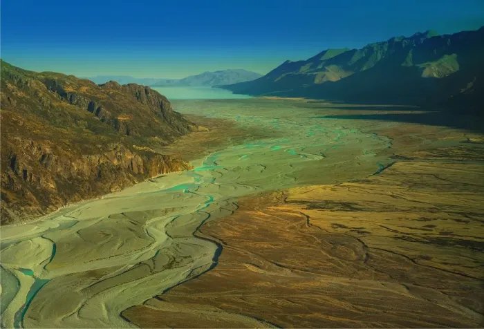 Framed Print : Hooker river Aerial, Mount-cook Aoraki National Park, south island, New Zealand Framed Print : Hooker river Aerial, Mount-cook Aoraki National Park, south island, New Zealand
