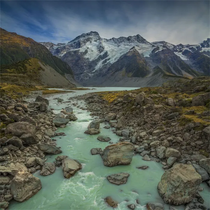 Framed Print : Hooker Valley, Mount cook national park, South Island of New Zealand Framed Print : Hooker Valley, Mount cook national park, South Island of New Zealand