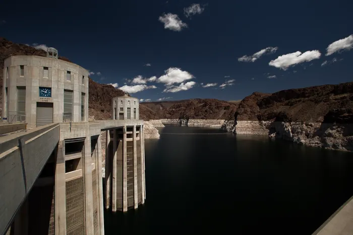 Framed Print : Hoover Dam under a dramatic blue sky Framed Print : Hoover Dam under a dramatic blue sky
