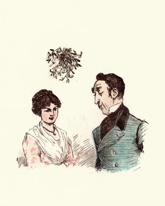 Framed Print : Hopeful of a kiss under the mistletoe Framed Print : Hopeful of a kiss under the mistletoe