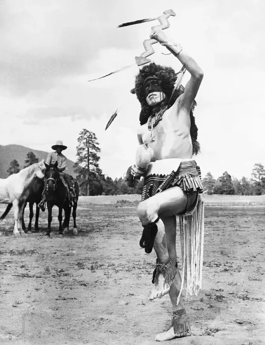 Framed Print : Hopi Man Performing Buffalo Dance Framed Print : Hopi Man Performing Buffalo Dance