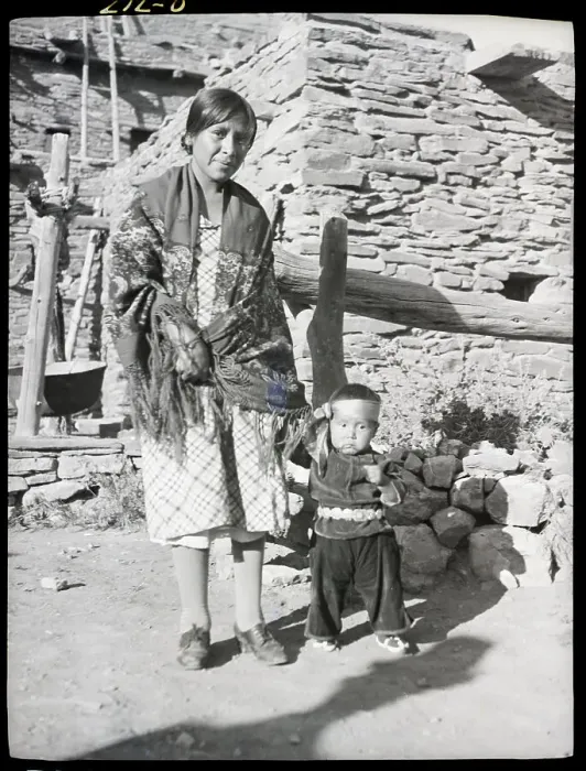 Framed Print : Hopi Mother and Child Framed Print : Hopi Mother and Child
