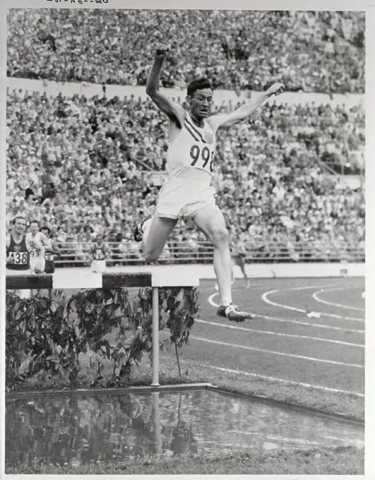 Framed Print : Horace Ashenfelter Jumping Hurdle at The Olympics Framed Print : Horace Ashenfelter Jumping Hurdle at The Olympics