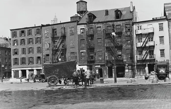 Framed Print : Horse Cart On South Street Framed Print : Horse Cart On South Street