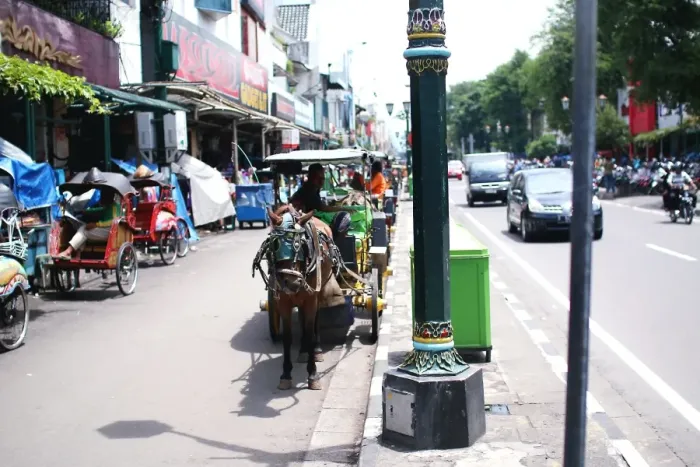 Framed Print : Horse cart on the street at Yogjakarta Framed Print : Horse cart on the street at Yogjakarta