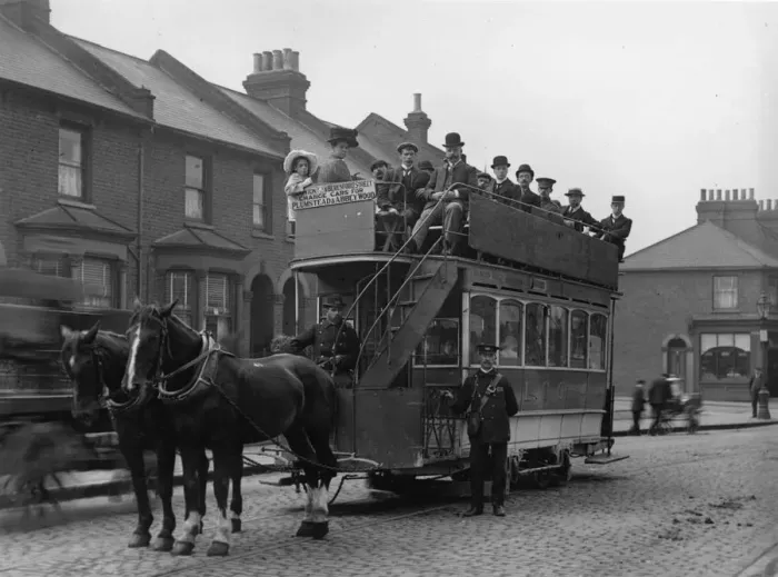 Framed Print : Horse-Drawn Tram Framed Print : Horse-Drawn Tram